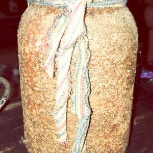 Primitive grungy jar.